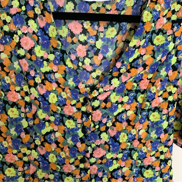ASOS Floral  Button Up Blouse 4 - Picture 5 of 10